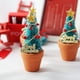 thumbnail image 4 of GOOHOCHY 2pcs mini árbol de Navidad mini casa decoración navideña mini accesorio de casa, 4 of 7