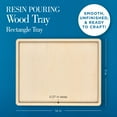 thumbnail image 3 of Mod Podge Epoxy Resin Pouring Rectangle Wood Tray, Arts and Crafts Surface, 11' x 14", 3 of 7