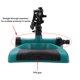 thumbnail image 5 of Rociador de césped, Aspersor de pulverización giratorio automático,Sistema de irrigación de riego por aspersión de jardín Giratorio de 360 ??°, Base de Mariposa, rociado Directo y pulverizado disperso EOTVIA No, 5 of 7