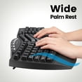 thumbnail image 5 of Perixx PERIBOARD-612B Wireless Ergonomic Keyboard - Dual Bluetooth and 2.4G Spec - Compatible With Windows and Mac - Black, 5 of 9