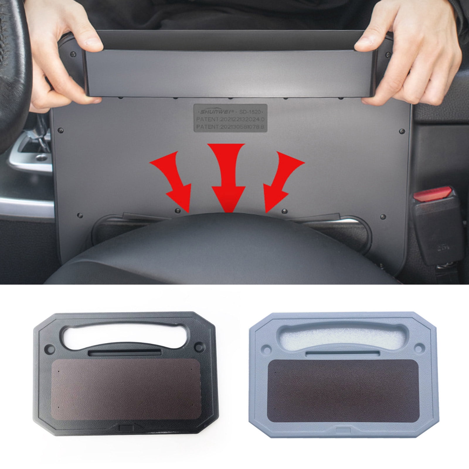 Car Steering Wheel Desk Steering Wheel Tray for Laptop Car Mount Car Tray for Eating with Drinks Holder