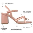 thumbnail image 3 of Journee Collection Womens ISSMIA Square toe Ankle strap Block Heel, 3 of 7