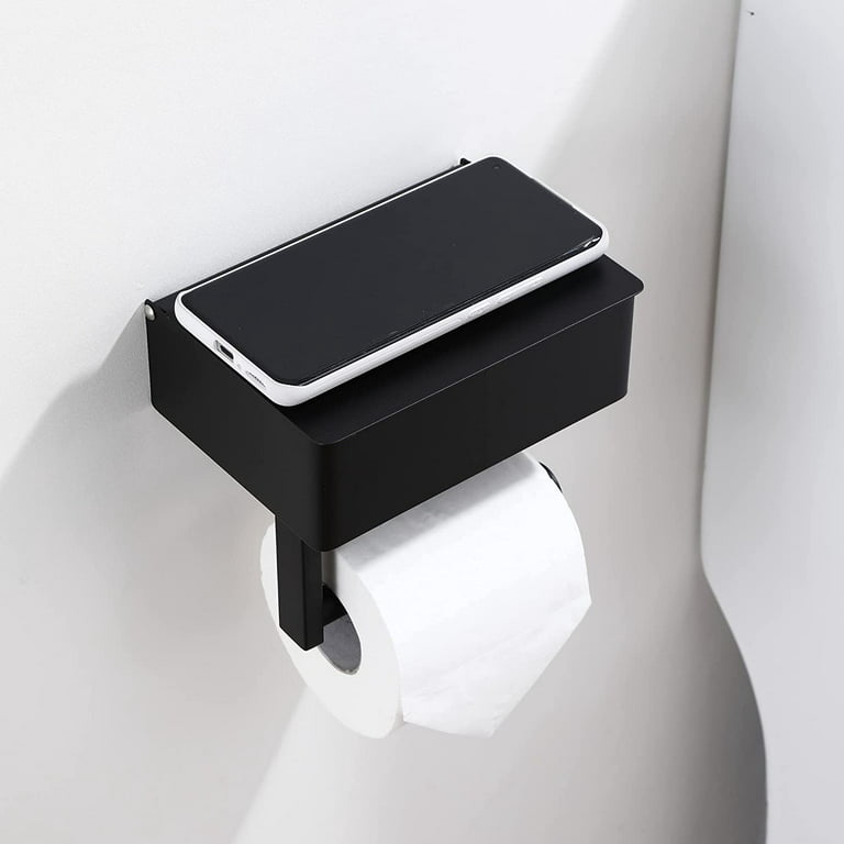 Toilet Paper Holder with Flushable Wipes Dispenser, for Bathroom