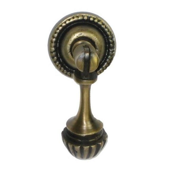 Gado Gado Hardware HTP1024 Teardrop Pull with Carved Bulb Drop