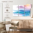 thumbnail image 5 of Elephant Stock Washed Sunset Wall Art - Horizontal Multi Panel Canvas - Living Room Wall Decor - Abstract Multi Panel - Turquoise And White Decor By Aimee Del Valle - 45" x 28", 5 of 8