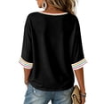 thumbnail image 4 of DORKASM Women's Halloween Shirts Short Sleeve V Neck Ghost Witch Casual Shirt 2026 Bat Skull Floral Tee Graphic Ghost Graphic Trendy Tops Dark Gray 2XL, 4 of 5