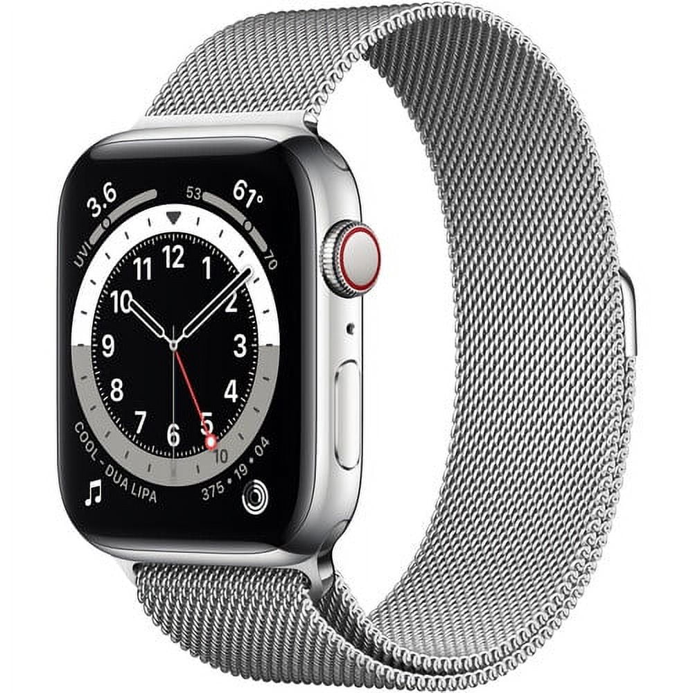 Apple Watch Series 6 GPS + Cellular, 44mm Silver Stainless Steel