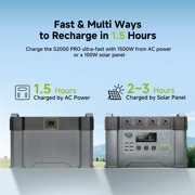 ALLPOWERS S2000PRO 2400W Solar Generator Kit with 140W Foldable Solar Panel, 1451Wh Portable Power Station with MPPT Fast Solar Charging for Home Backup, Camping, RV, Off-Grid
