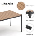thumbnail image 3 of JOIVI 7-Piece Outdoor Patio Dining Set, Dining Table Set for 6 People, Patio Furniture Set with 70” Metal Table and 6 Cushioned Patio Chairs for Deck, Garden, Patio, 3 of 9