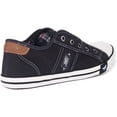 thumbnail image 3 of Mustang 1099-401 Women's Washed Canvas Slip On Trainers In Black Size 7, 3 of 6