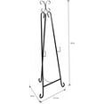 thumbnail image 2 of Metal Easel Display Stand - Decorative Black Picture Easel Stand for Wedding Sign, Painting, Poster, Cemetery - Tall Fancy Floor Art Easel Canvas Stand, Portable Heavy Duty Poster Stand Display Easel, 2 of 6