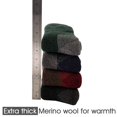 thumbnail image 2 of KAVANYISO Calcetines de senderismo de lana merino para hombre, transpirables, atléticos, gruesos (4 pares, verde, 10-13), 2 of 5