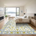 thumbnail image 3 of ODIKA 8'x10' Machine Washable Non-Slip Area Rug, Traditional Yellow High Traffic Rug, Yellow, 1030354, 3 of 7