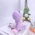 thumbnail image 3 of AMERTEER Plush Dinosaur Shape Stuffed Doll Pendant Keychain Key Holder Ring Decoration, 3 of 8