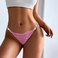 thumbnail image 2 of Sexy Underwear for Women Crotchless Panties Valentines Day Panties Pink Women Shorts Comfy M, 2 of 4