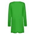 thumbnail image 5 of Knosfe Green Fall Sweaters Long Open Front Women's Cardigans on Sale Long Sleeve Casual Cute Cardigan for Dresses Women with Pockets 4XL, 5 of 5