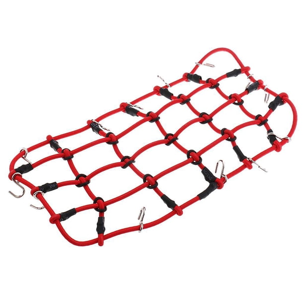 Red de de Vehículos Rc Contenedor de tejado Accesorio de Automóvil Durable rojo Yotijar Red de equipaje RC