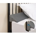 thumbnail image 1 of Almohada con forma de cuña Vekkia Queen para cabecero, relleno de huecos, gris, 1 of 7