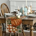 thumbnail image 2 of Sm:)e Polka Dot Pumpkin Fall Table Runner 13x90 Inch,Seasonal Autumn Holiday Home Kitchen Dining Decorations, 2 of 7
