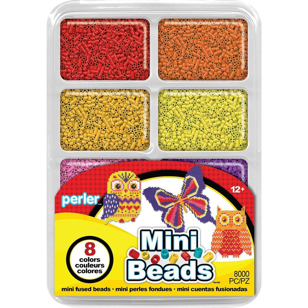 Mini Perler Beads 2000/Pkg Black 048533140695 