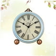 thumbnail image 3 of LEORX 1Pc Retro Table Clock Creative Metal Desk Alarm Clock with Ring Bell for Home Decor, 3 of 5