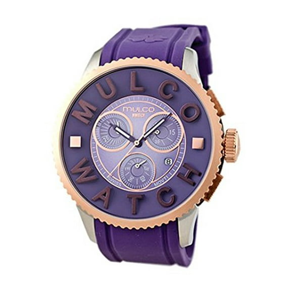 Unisex MW3-10302-053 Mwatch 3D Collection Purple Silicone Quartz Watch