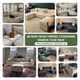 thumbnail image 4 of BedLuxury 111.5’’ Modular Sectional Sofa, Modern Chenille Deep Seat Cloud Couches for Living Room, Apartment, Office, 3-Seat, Green, 4 of 9