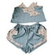 thumbnail image 2 of Pajama For Women Sleep Tops Home Clothes Embroidered Pyjamas Set Nightwear Mujer, 2 of 7