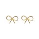 thumbnail image 5 of Pendientes de botón con lazo de plata de ley 925, pendientes pequeños lisos de temperamento femenino coreano sencillo, joyería coreana para las orejas, 5 of 5