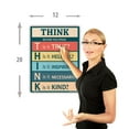 thumbnail image 3 of Think before you speak LAMINATED motivational chart rainbow colors classrooms and educators poster, 3 of 4