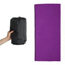 Unique Bargains Sleeping Bag Liner Single Sleeping Bag for Camping Travel Hotels Hostels Purple 70.87"x31.50"