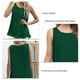 thumbnail image 5 of Top De Gasa Sin Mangas, Tipo Suelto Camisas De Gasa Sin Mangas Capas Dobles Cuello Redondo Transpirable Elegante Para La Oficina, 5 of 6