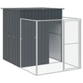 thumbnail image 3 of vidaXL Dog House Outdoor Dog Kennel Crate Shelter with Run Galvanized Steel, 3 of 87