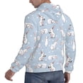 thumbnail image 6 of Honeii Rabbit Is Eating Carrots Pattern Mens Hoodies Men's Loose Sleeve Sweatshirt,Pullover Hooded Sweatshirt for Men,Essentials Hoodie-X-Large, 6 of 7