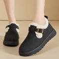 thumbnail image 2 of Chenyee Snow Boots for Women Suede Water-proof Winter Warm Fleece Lined Adjustable Buckle Walking Shoes, 2 of 6