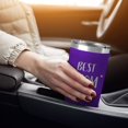 thumbnail image 5 of Christmas Gifts for Mom from Daughter Son Kids - Mom Christmas Gifts - Laser Engraved Tumbler - Mom Birthday Gifts - Birthday Gifts for Mom - Mother Gifts on Christmas - Present for Mom 20z, Purple, 5 of 6