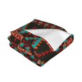 thumbnail image 3 of XMXT Throw Blanket, Exotic Nordic Style Prints Machine Washable Blankets for Sofa, 60 x 50 inches Multicolor, 3 of 9