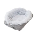 thumbnail image 1 of Cama para perros y gatos de felpa, para dormir, para perros y gatos medianos y grandes, cómoda perrera para otoño e invierno, nido cálido, suministros Gris claro, 1 of 7