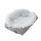 thumbnail image 1 of Cama para perros y gatos de felpa, para dormir, para perros y gatos medianos y grandes, cómoda perrera para otoño e invierno, nido cálido, suministros Gris claro, 1 of 7