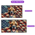 thumbnail image 5 of Patriotic Pitbull Stained Glass Portrait American Flag Desk Mat Full Keyboard Mouse Pad Terrier Dog Lover Large Mousepad - 01010, 5 of 5