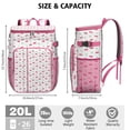 thumbnail image 4 of Sweet Cherry Pattern Insulated Backpack Cooler, Leakproof Lunch Bag for Picnic, Road Trips, and BBQ, 4 of 5