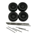 thumbnail image 5 of STARTIST 4 Pieces RC Car Wheels and Tires RC Alloy Car Accessories Replacement Wheels Model RC Upgrade Part for 1:64 Scale Spare Parts Black C, 5 of 8
