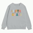 thumbnail image 4 of Godom Girls Oversized Crewneck Sweatshirts Kids Fashion Fleece Drop Shoulder Pullover 2-7 Years, 4 of 4