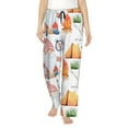 thumbnail image 2 of Goofa Gnome Camping Printed Soft Pajama Pants for Women, Wide Leg Comfy Casual Lounge Yoga Pants-Large, 2 of 9