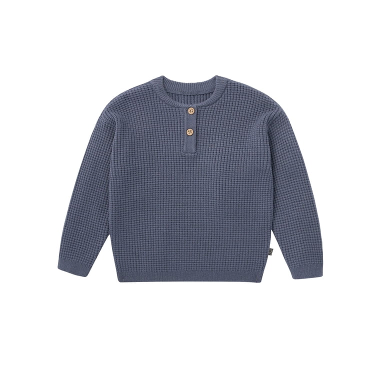 Modern Moments by Gerber Baby Boy Waffle Henley Sweater photo 1