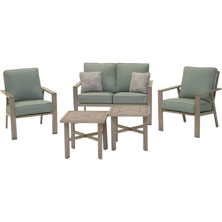 Mōd Canyon 5pc Set: 2 Side Chairs, Loveseat, and 2 Coffee Tables
