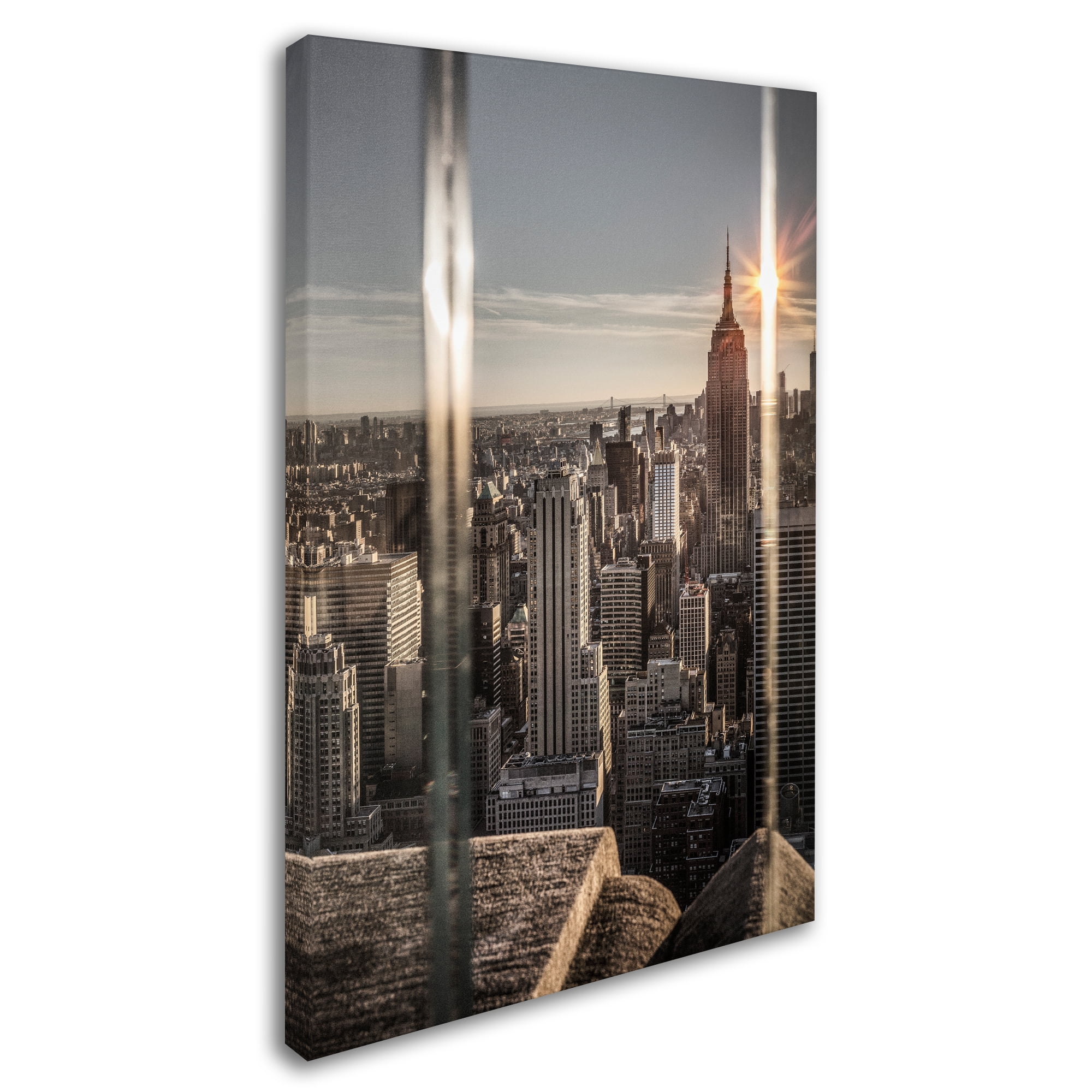 Trademark Fine Art 'New York Glass' Canvas Art by Moises Levy