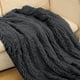 thumbnail image 5 of Manta decorativa suave de terciopelo franela, ligera y acogedora para sofá o cama, ideal para todas las estaciones. Medidas: 130 x 160 cm. 1 unidad. Gris oscu Rkxzt, 5 of 9
