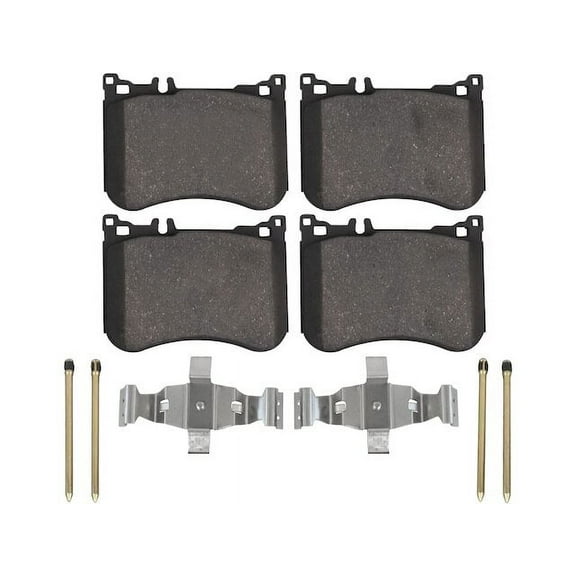 Front Brake Pad Set - Compatible with 2015 - 2017 Mercedes-Benz S550 2016