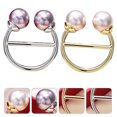 thumbnail image 3 of 2Pcs Simple Design Fashion Multifunctional Clothes Hemline Scarf Buckles, 3 of 8